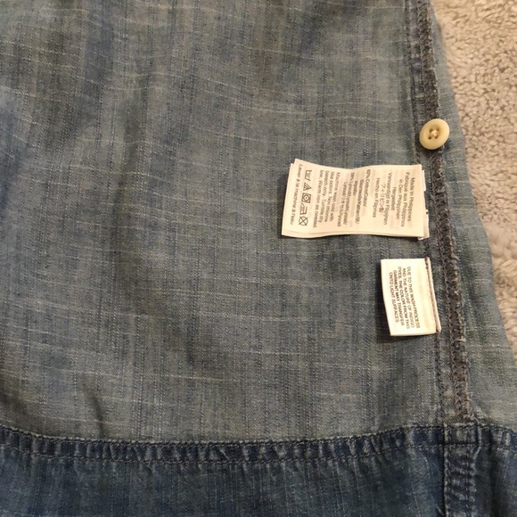 Madewell Chambray Dress Size L - Picture 9 of 12